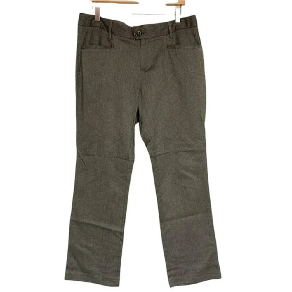 Old Navy Pants 14 Brown Herringbone‎ Classic Rise Straight Leg Career Trousers